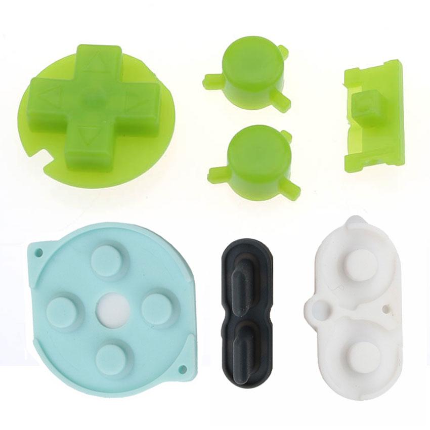 JCD For Nintend Gameboy Pocket Rubber Conductive Buttons A B D Pads Power On Off Buttons Keypads For GBP