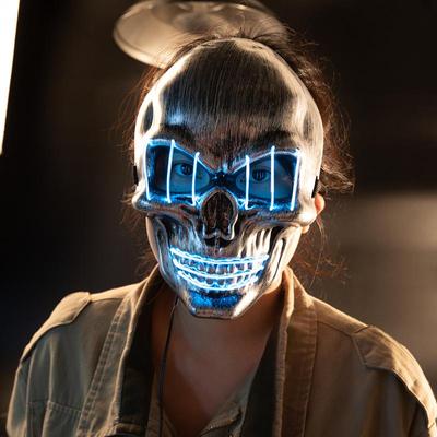 Halloween Horror Skull Mask Bar Tricky Party Dress Up Masquerade Kreatívna LED žiariaca maska