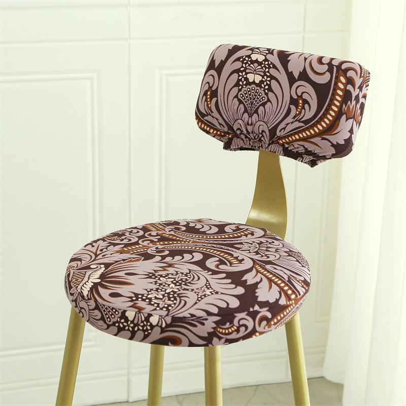 Chair Cover Elastic Universal Round Stool Chair Cover Full Dust Shield Modern Bar Rotating Chair Stool Cover Durable