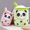 Ultimo 25~70cm Panda Bubble Tea Peluche Ripieno Frutta Bottiglia Bevanda Fragola Ananas Tazza Tè al Latte Cuscino Cuscino Giocattoli per Bambini