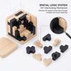 54T3D Rubik'S Cube Puzzle Luban Lock Creative Education Wooden Toy Brain Intelligence Early Education Game Children'S Gift