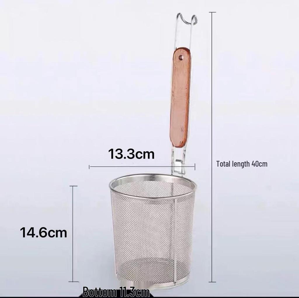 304 Stainless Steel Noodle and Soup Skimmer, Vegetable Strainer, Hot Pot Skimmer, Fine Mesh Strainer.