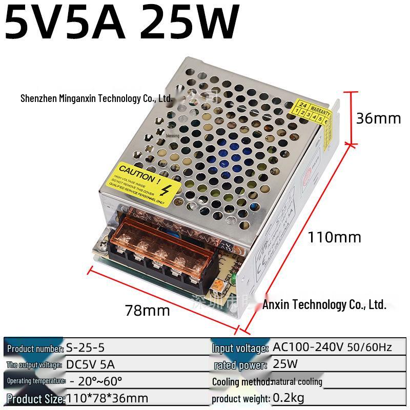 220V to Multi-Voltage Switching Power Supply for LED Strips and Monitors (5V, 12V, 24V, 36V, 48V; 5A-30A)
