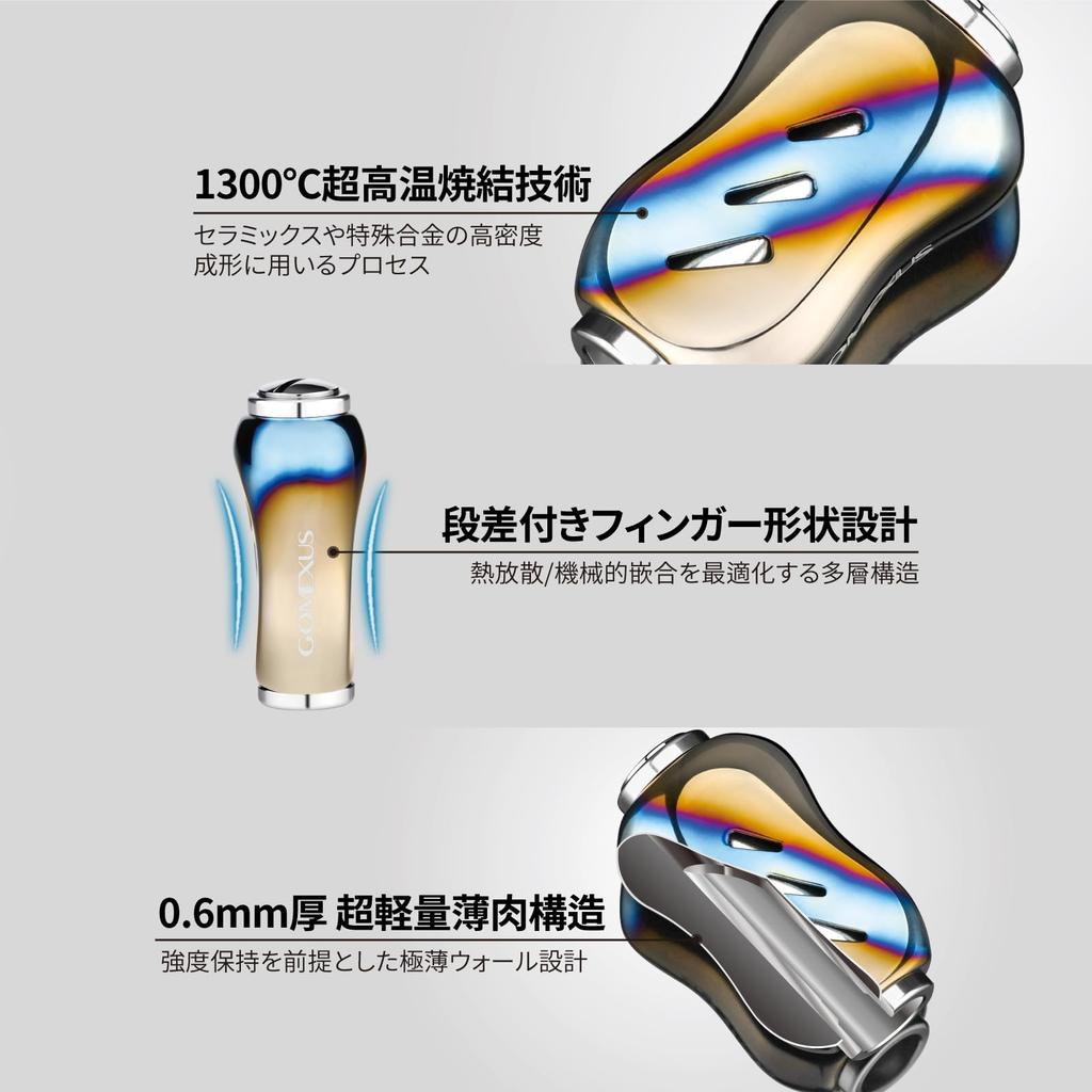 Gomexus CH90 Reel Compatible with Daiwa 90mm Baitcasting Reels and Shimano Suitable for Power Fishing with Made of Aluminum with Included Handle