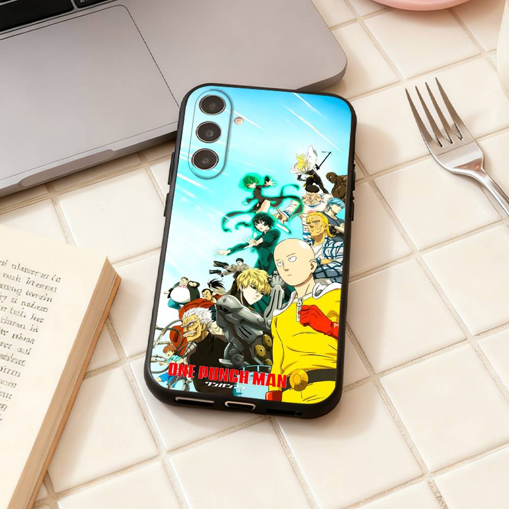 O-One Punch Man Anime Phone Case For Samsung Galaxy A73,A72,A71,A70,A53,A52,A51,Others Soft Black Shell