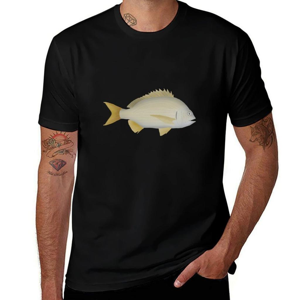 Yellowfin Bream TShirt Heavy Duty Casual Work Tee
