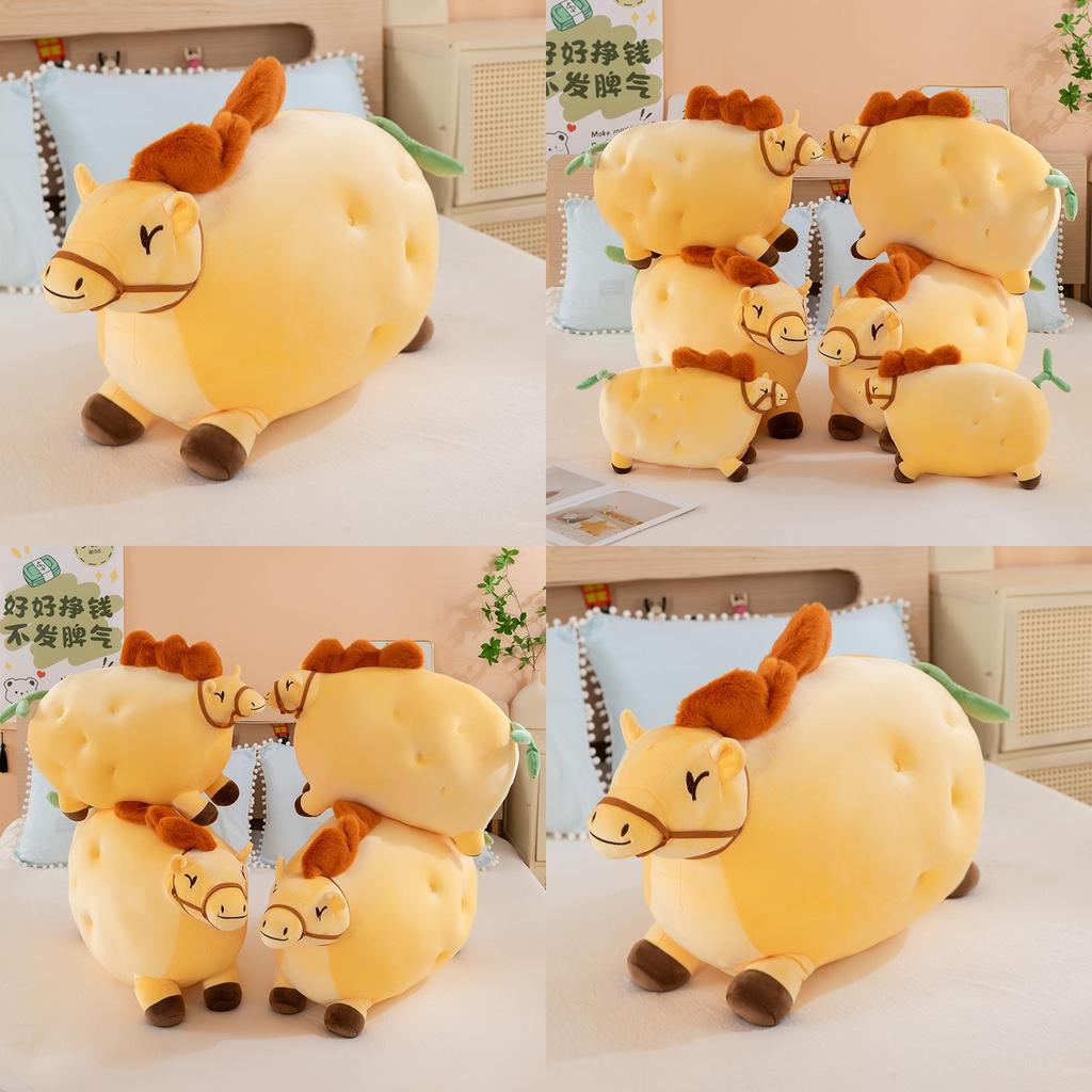 Creative Potato Plush Horse Toy Animal Pillow For Kids And Adults