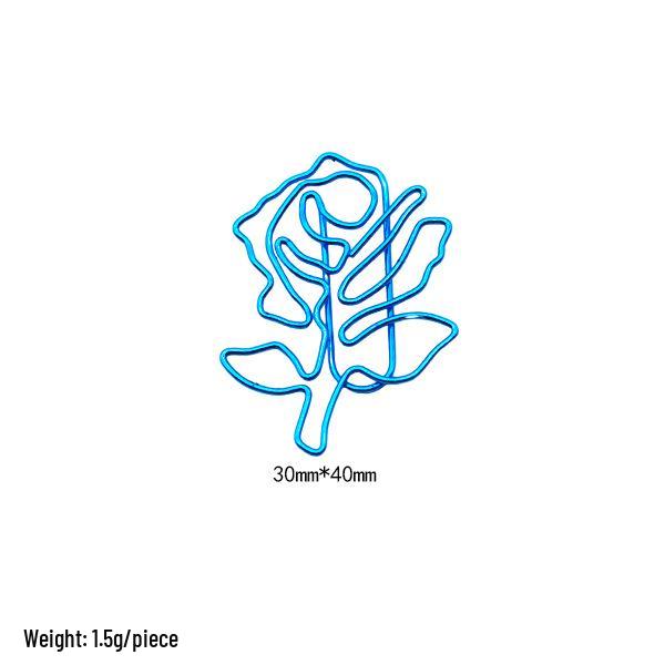 Creative Cartoon Insect & Plant Shaped Electroplated Paper Clips for File Organization