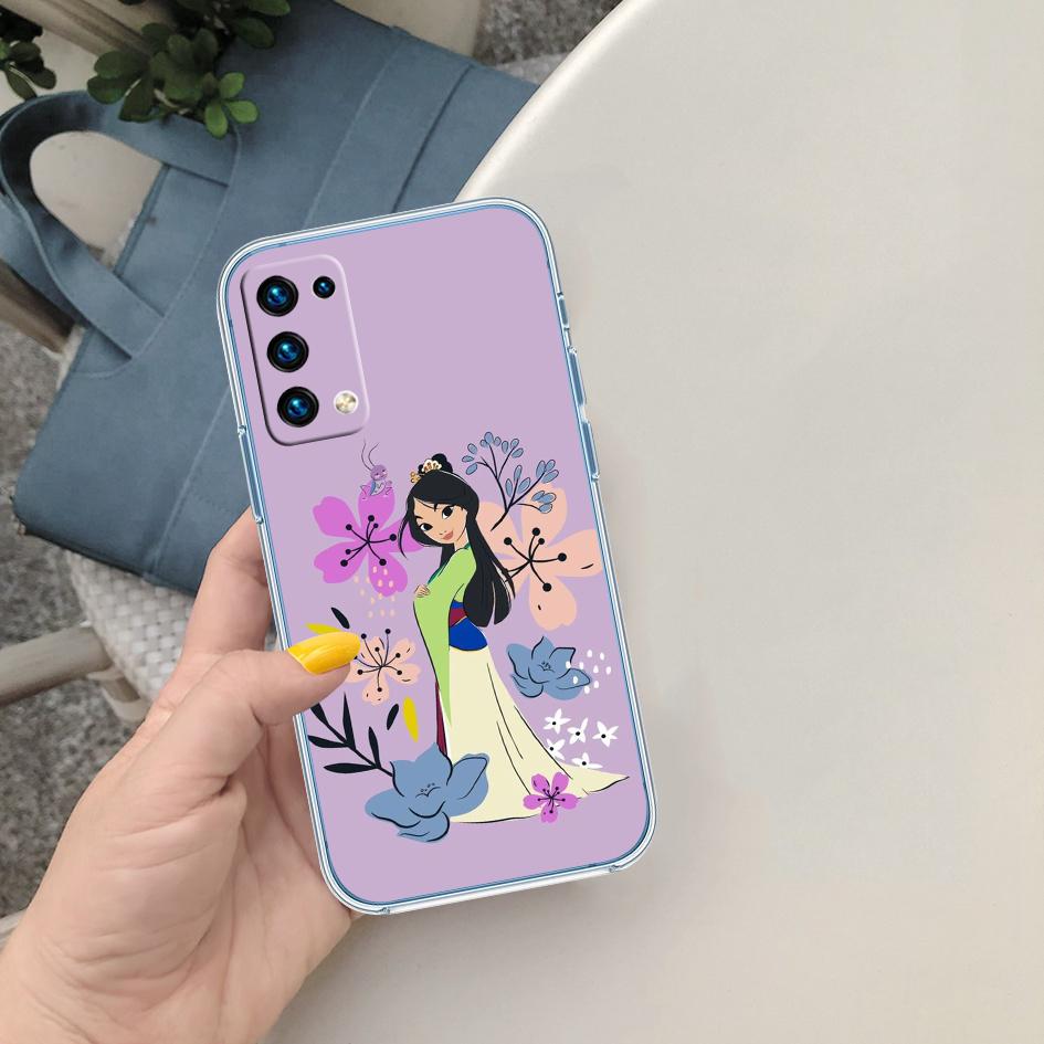 CJ89 Princess Mulan Soft Shell Transparent Phone Case for Motorola Moto G7 G8 G9 G84 G85 G73 G24 G15 Z2 Play Power Plus