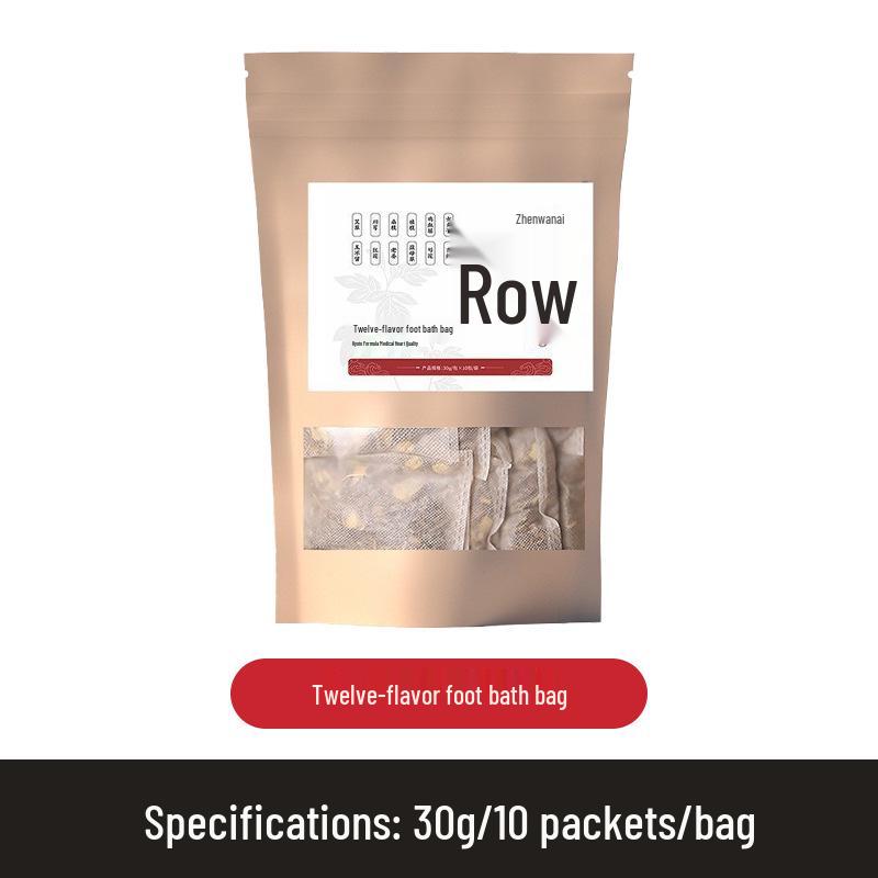 Twelve Flavor Herbal Foot Soak Bags: Winter Mugwort, Safflower, Old Ginger