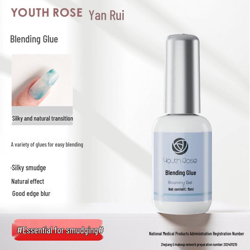 Yanrui Nail Strengthening & Matte Gel Polish Set for Rhinestones - Base & Top Coat Combo.