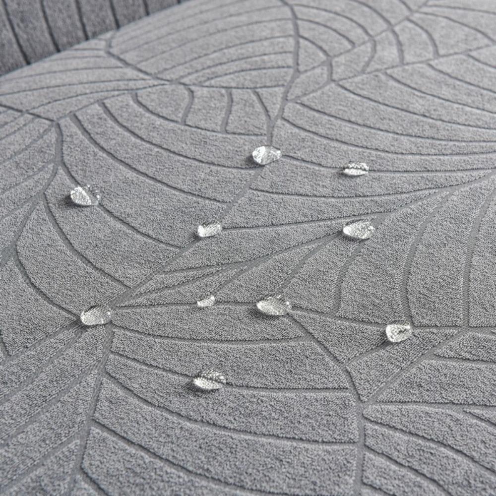 Lace Hem Jacquard Sofa Cover Stretch Full Elastic Slipcover Nordic Style Anti Slip Fabric