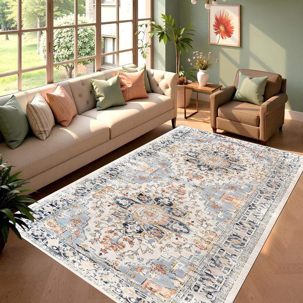 Vintage Pattern Carpet Mat Rug Home Decoration Living Room Bedroom Floor Decor Living Room Decoration Bedroom Decor Carpet