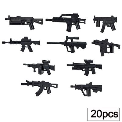 MOC WW2 Modèles Mini-Armes Militaires Série Arme SWAT Armée Gros Accessoires d'Armes Blocs de Construction Jouets pour Enfants Cadeaux Briques Militaires