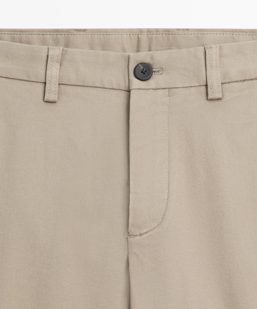 Masimodutti Cotton Blend Slim Fit Pants