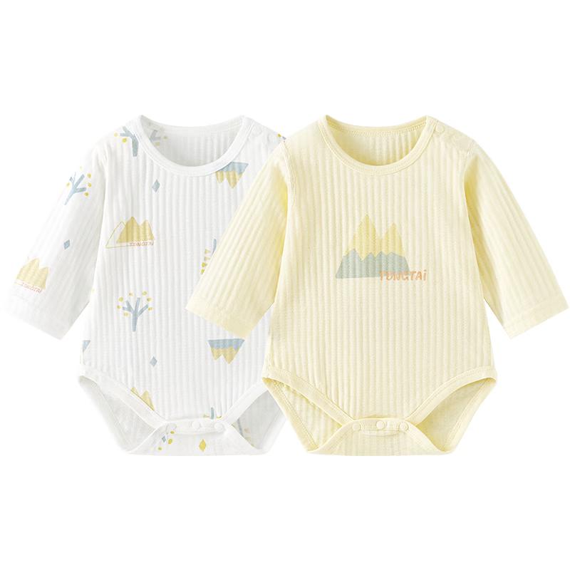 TONGTAI Baby Long Sleeve Cotton Romper Bodysuit