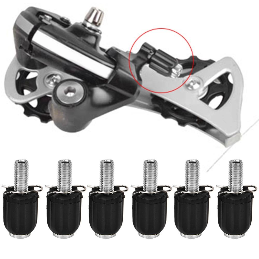 6 Pcs Steel M5 Bike Transmission Screw Adjustable Disc Brake Cable Adjusters  Cycling