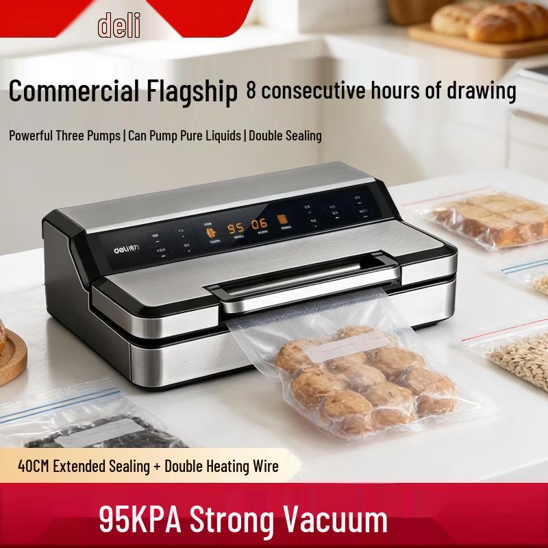 Deli 40cm Dual-Seal Wet & Dry Vacuum Sealer