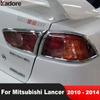 Rear Tail Light Lamp Cover Trim For Mitsubishi Lancer 2010 2011 2012 2013 2014 Chrome Car Accessories Taillight Frame Trims