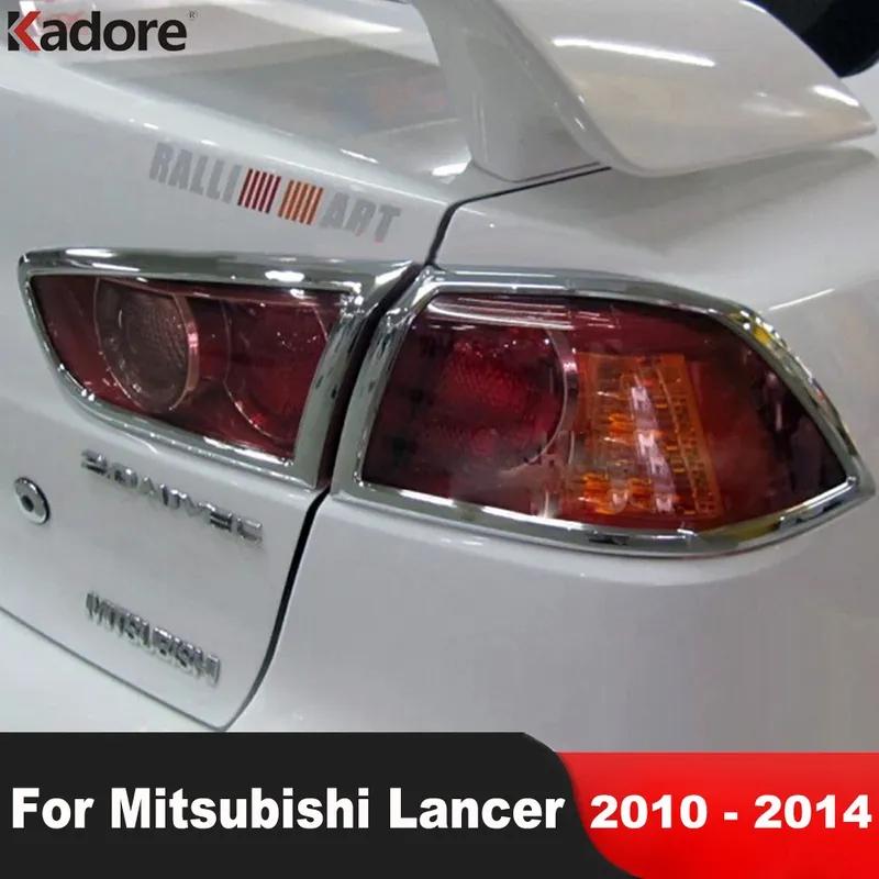Декоративная накладка на задний фонарь для Mitsubishi Lancer 2010 2011 2012 2013 2014 Хромированные автомобильные аксессуары Декоративные рамки задних фонарей