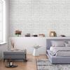 Jiroka Brick Wallpaper Peel and Stick Remake Light 44cm Wide x 3m Scandinavian Interior Renovation DIY Decorative Suitable for Rental Properties