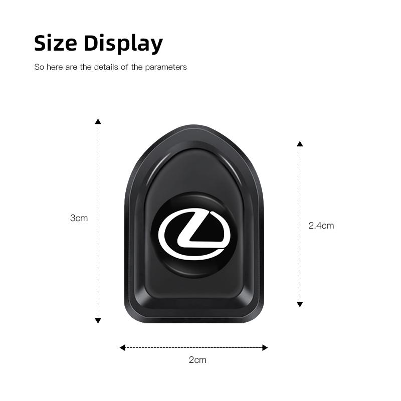 2/4Pcs Car Self Adhesive Mini Storage Hooks Accessories For Lexus F SPORT ES RX NX LS UX LM LX GX LC RZ IS CT GS RC HS SC TX LBX
