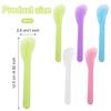 6Pcs 5inch Makeup Scoops 5 Color Plastic Beauty Spoon Facial Cream Brush Cosmetic Spatula Mask Mixing Spoon Reusable Facial Skin Care Tools for