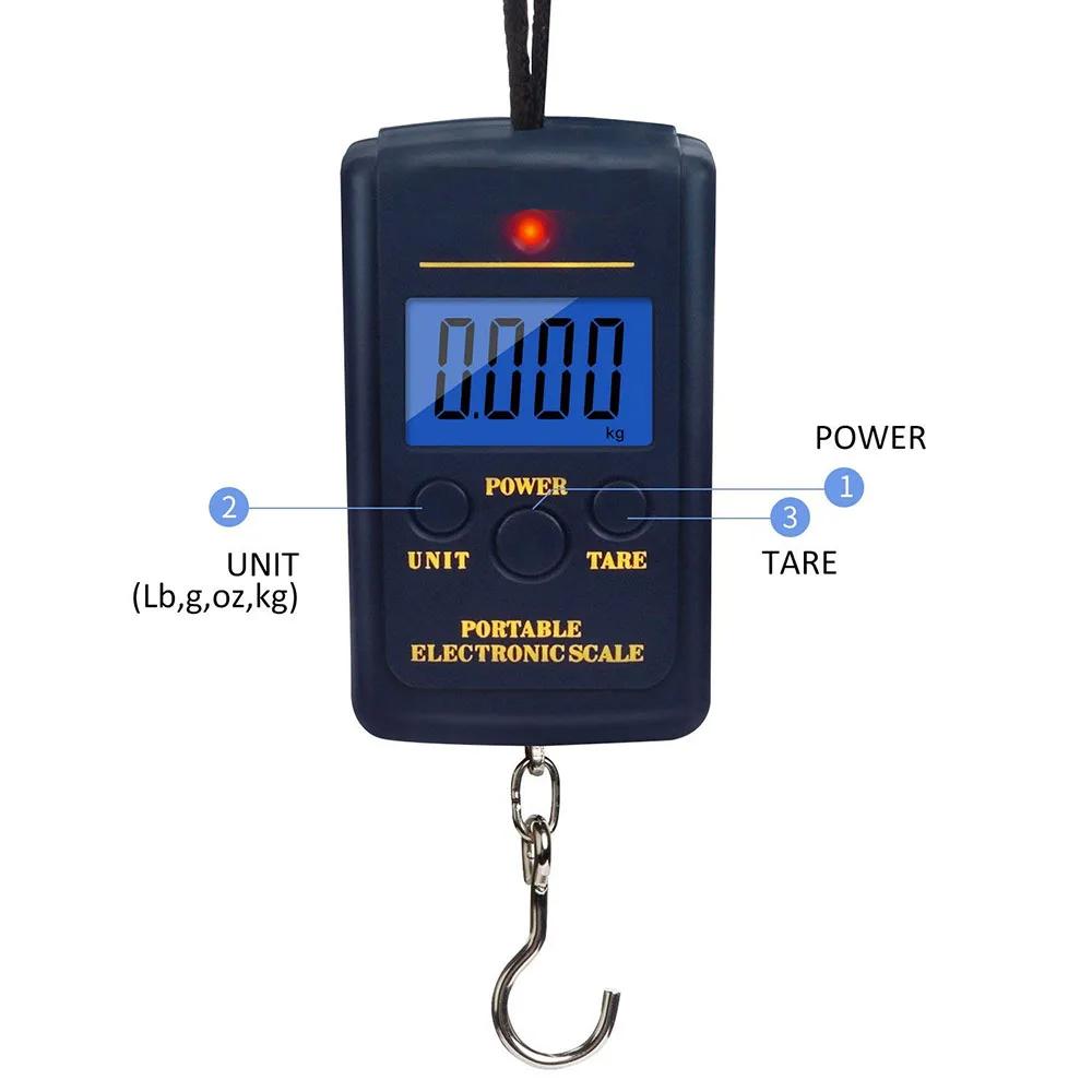 1PC Multifunctional Mini 40kg/10g Electronic Hanging Fishing Luggage Balanca Portable Digital Handy Pocket Weight Hook Scale