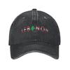 Lebanon Flag Heart Accessories Baseball Caps Unisex Casual  Caps Hat Adjustable Trucker Hats Snapback Cap