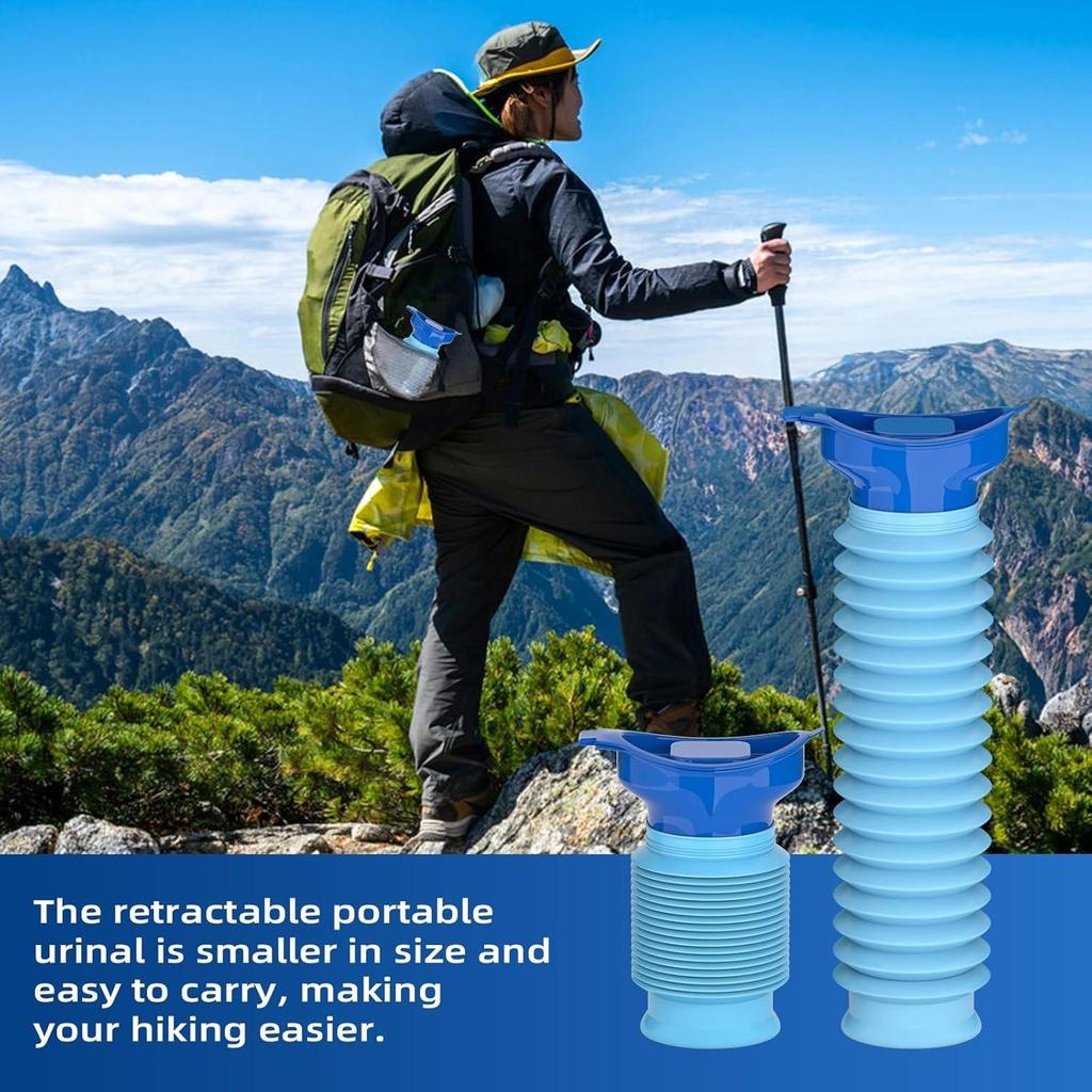 Portable Travel Urinal - Collapsible Reusable, Ideal For Camping & Long Trips