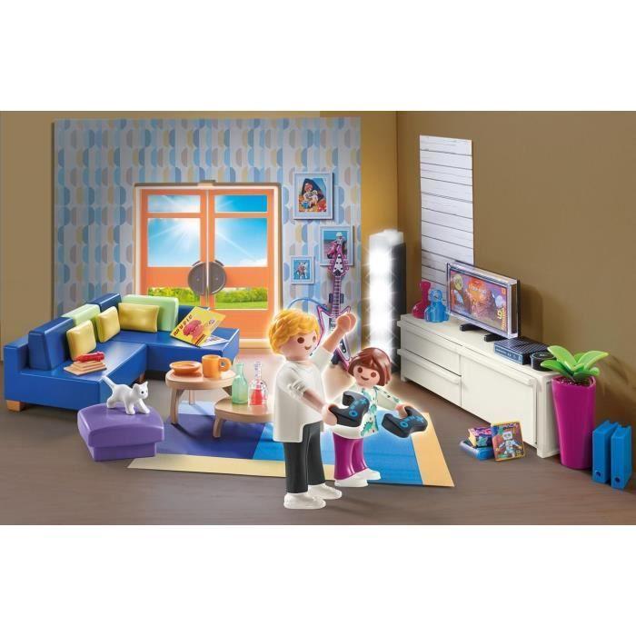 PLAYMOBIL - 70989 - City Life - La Maison Moderne - Salon Aménagé - Multicolore - 4 ans et plus