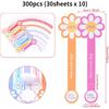 Beyonday 300pcs Handmade Lollipop Baking Stickers for Cake Box/T/Jars/Coffee Cups/Bottles, Long Label Flower Sealing Bakery Stickers for Gift