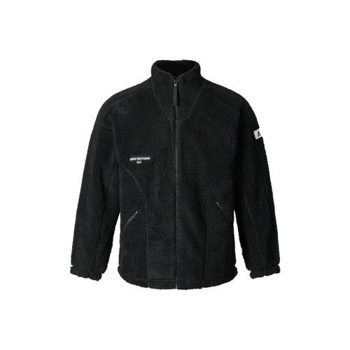 adidas Lounge Jacket Solid Color Logo Sports Casual Jacket Unisex Black S чёрный