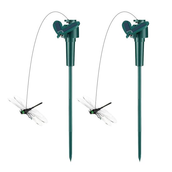 Paletti solari da giardino a forma di libellula svolazzante, libellula mobile volante, paletto decorativo impermeabile per giardino di casa, vialetto, paesaggio