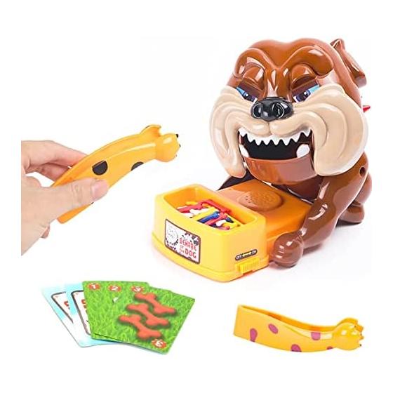 Crisis game, punishment game, toy, dog, party game, dog, biting, fun, mouth-to-mouth chewing toy, funny atmosphere, family, couple, friends, game for