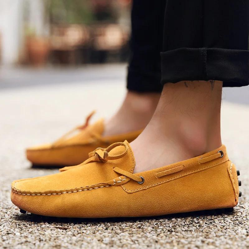 Fashion High Quality Men Loafers Suede Casual Shoes Summer Classic Soft Moccasins Male Driving Shoes Luxury Slip on Men Zapatos Hombre