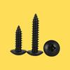 Black-Plated Iron Flat-Head Phillips Self-Tapping Screws