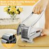 French Fry Cutter Stainless Steel Potato Chipper Blades Manual Food Slicer Dicer Multifunction Vegetable Fruit Onion Chipper
