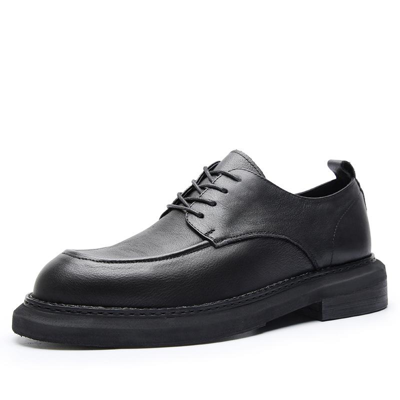 2025 direct supply business dress platform leather shoes leather breathable wedding groom shoes handmade casual men's shoes trend