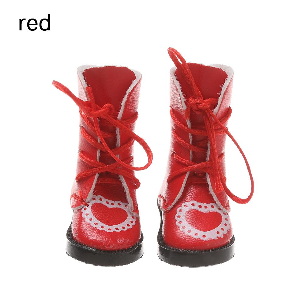 1Pair Doll Shoes For 1/6 Blythes Doll And Suitable For 1/8 Bjd Mini Lovely Pu Leather Sandals Toy Shoes Dollaccessories