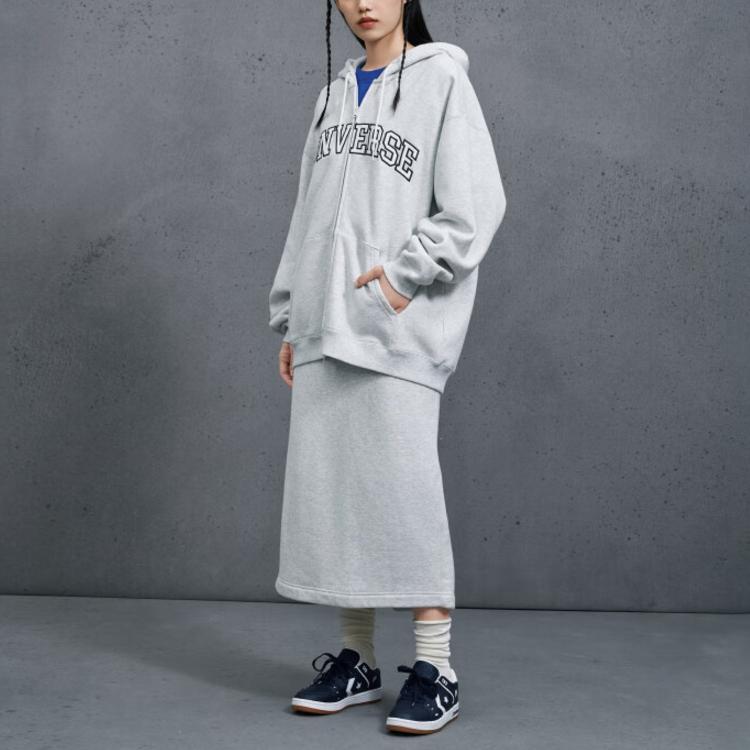 New Converse Jackets Coats Men's Gray 10027083-A04