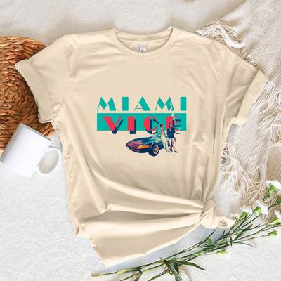 Miami Vice T Shirt Women Graphic Tshirts feUnisex Y2k Funny Clothes