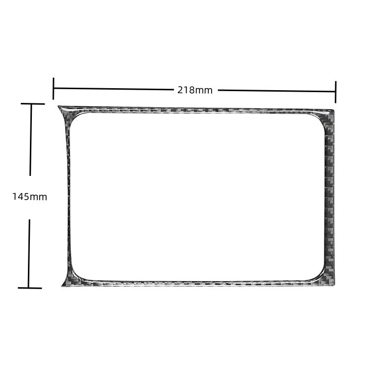 

For Volkswagen VW Golf 8 MK8 Auto Central Cup Holder Decoration Frame Trim Carbon Fiber Car Interior Accessories
