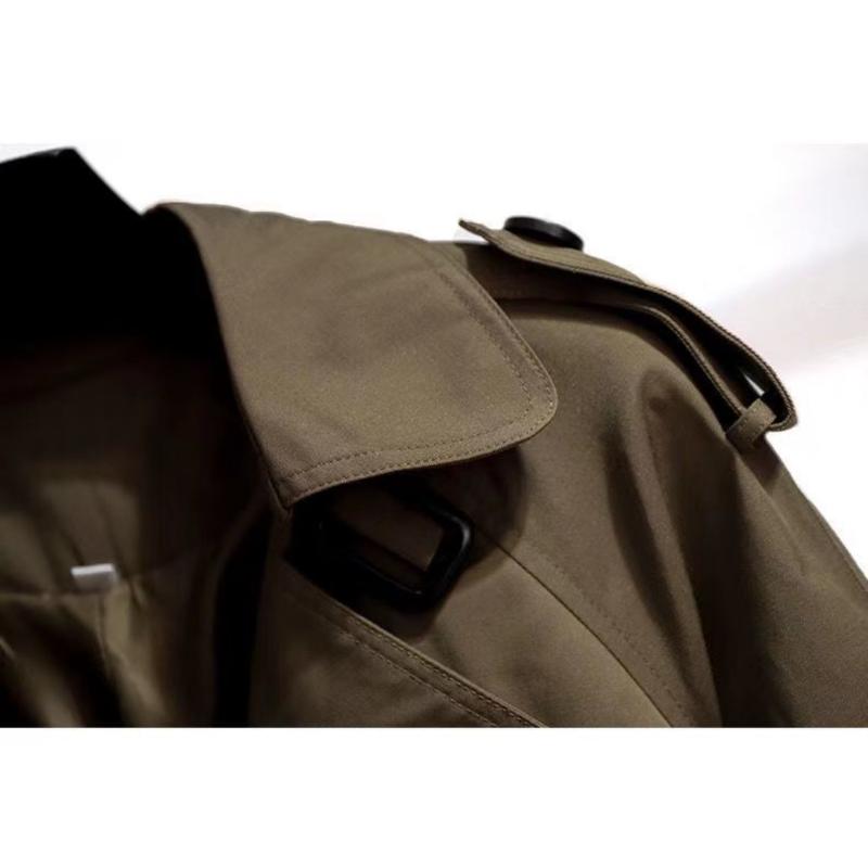 Short Trench Coat for Women, Mid-length British Style, Slim Spring and Autumn Casual Jacket