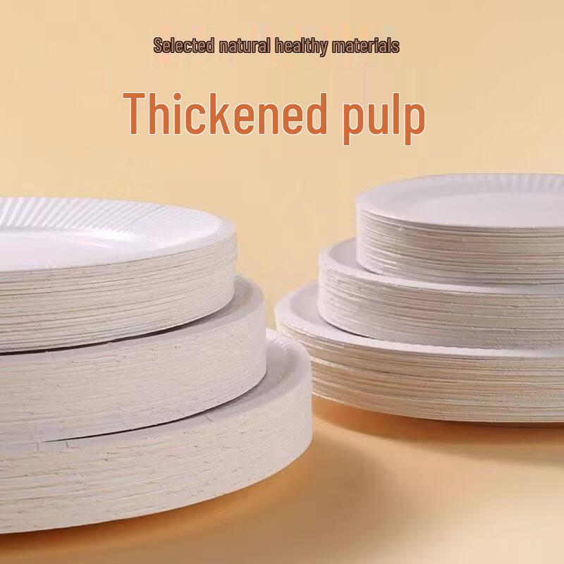 Heavy-Duty 10-inch Disposable Paper Plates