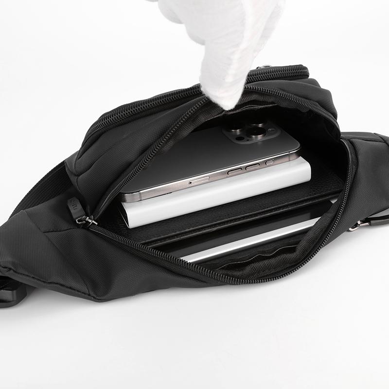 Męska torba na pas Lekka mała torba Sportowa torba na klatkę piersiową Torba na ramię Crossbody