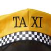 Gelbe Uniformkappe mit bestickter Taxifahrer-Mütze
