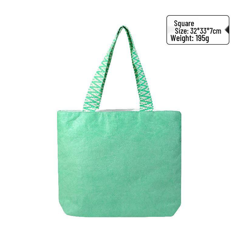 Wasserdichte Kraftpapier-Tragetasche von DuPont - Kreatives Geschenk & Retro-Umhängetasche mit Logo-Aufdruck