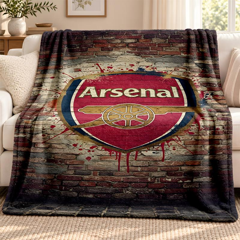 Arsenal F.C. blanket Flannel Blanket Soft Cozy Plush Throw for Sofa Bed Lightweight Home Decoration Outdoor camping
