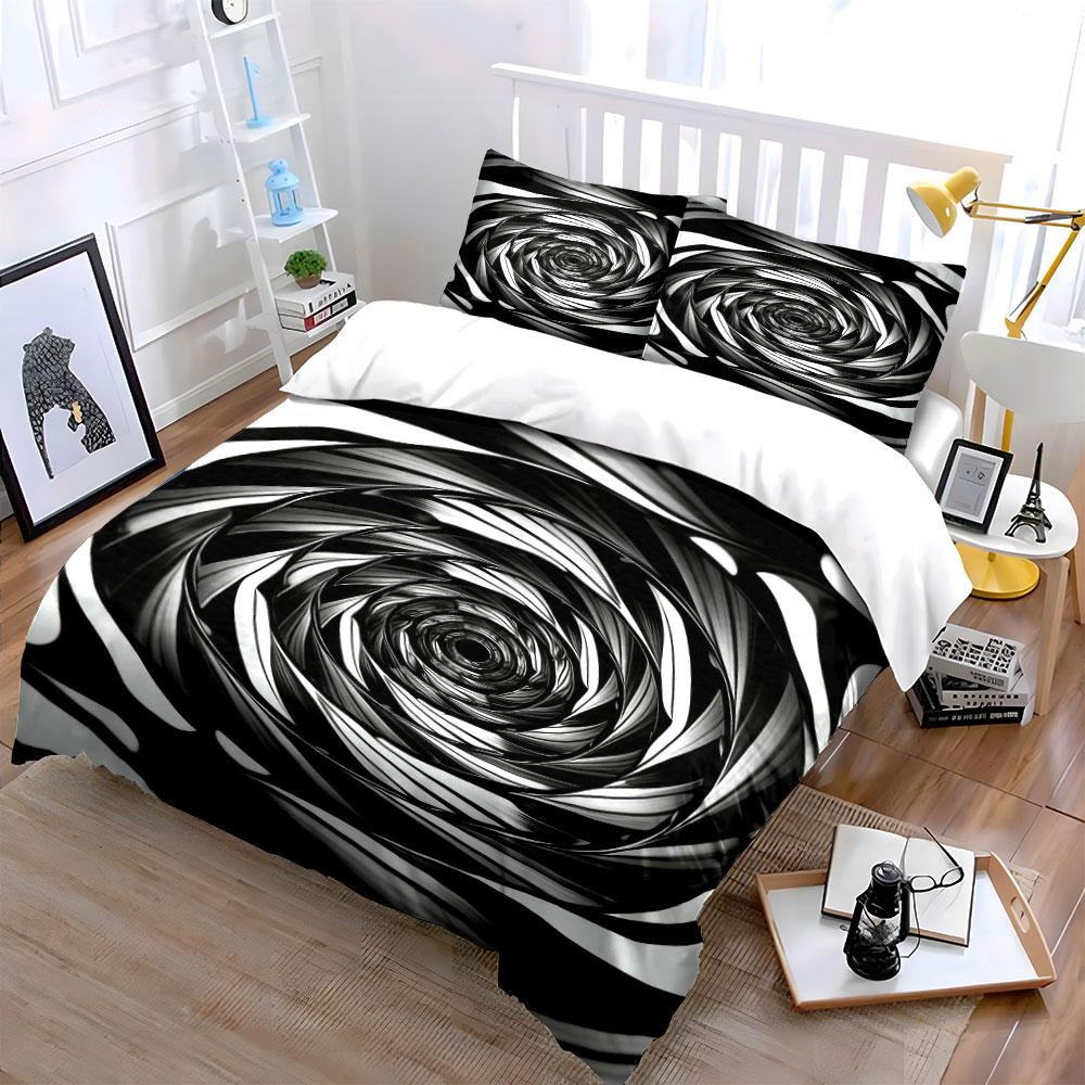Swirling spiral abstract pattern. Bedding sets Duvet cover sets Duvet covers Pillowcases(1 * Duvet Cover 2 * Pillowcases without duvet insert)